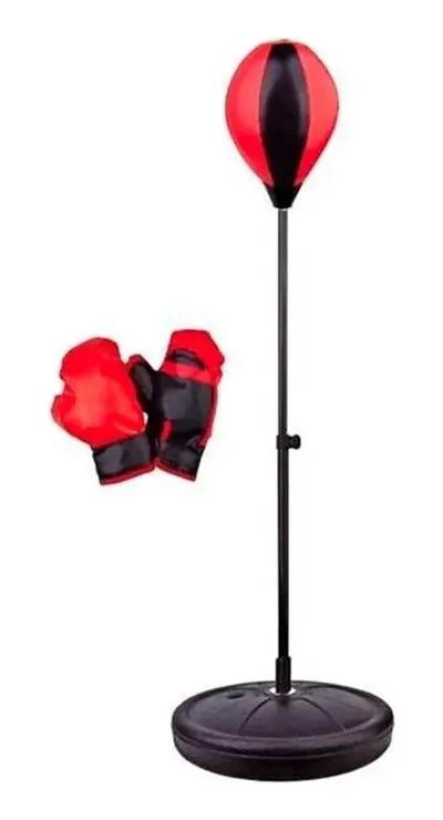 SET DE BOXEO CON PUNCHING BALL PARA NIÑOS CON ALTURA AJUSTABLE - 2
