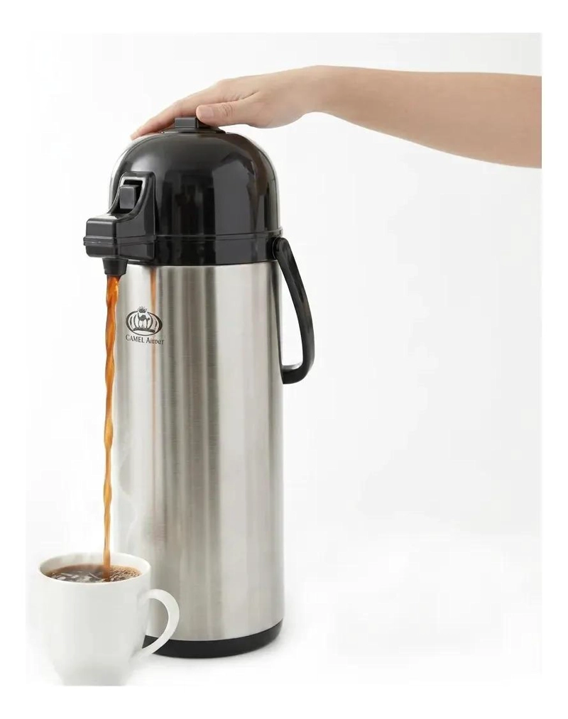 TERMO DISPENSADOR DE ACERO INOXIDABLE 1.9 LITROS PARA BEBIDAS CALIENTES - 1