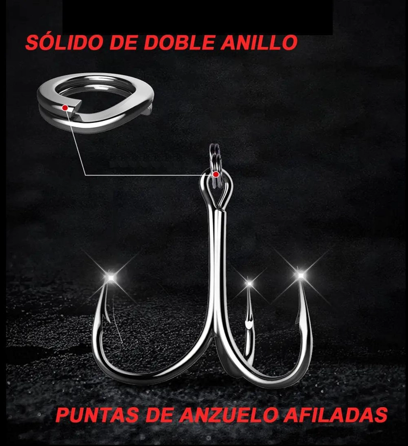 KIT DE 5 SEÑUELOS DE PESCA ARTICULADOS PARA BASS CON MOVIMIENTO REALISTA - 4