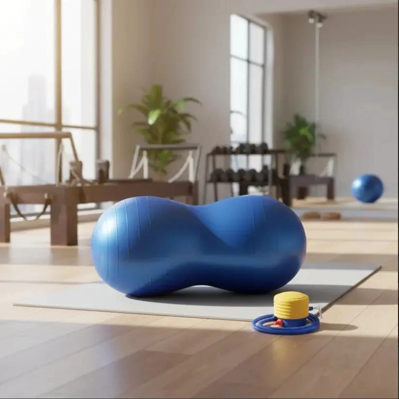 BALON OVALADO PARA PILATES Y YOGA DE 90X45 CM PARA REHABILITACION - 1