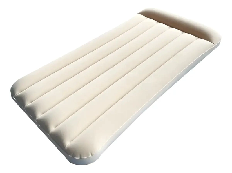 COLCHON INFLABLE INDIVIDUAL CON INFLADOR MANUAL Y MEDIDAS 186X76X22 CM - 1