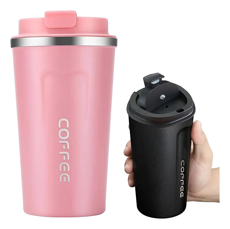 VASO TE RMICO PARA CAFE  DE ACERO INOXIDABLE 510 ML PARA FRIO Y CALIENTE - 1