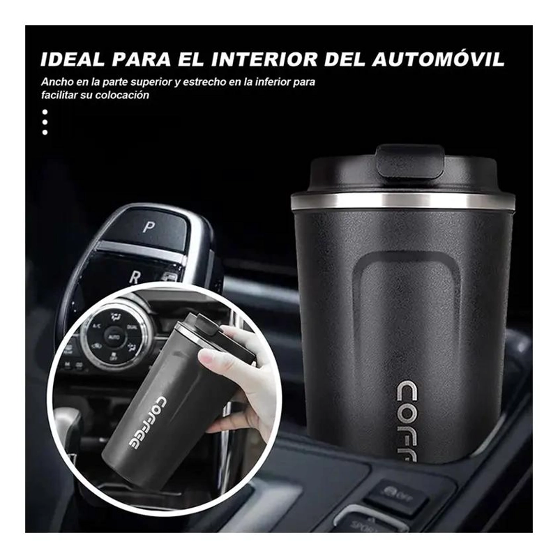 VASO TE RMICO PARA CAFE  DE ACERO INOXIDABLE 510 ML PARA FRIO Y CALIENTE - 3