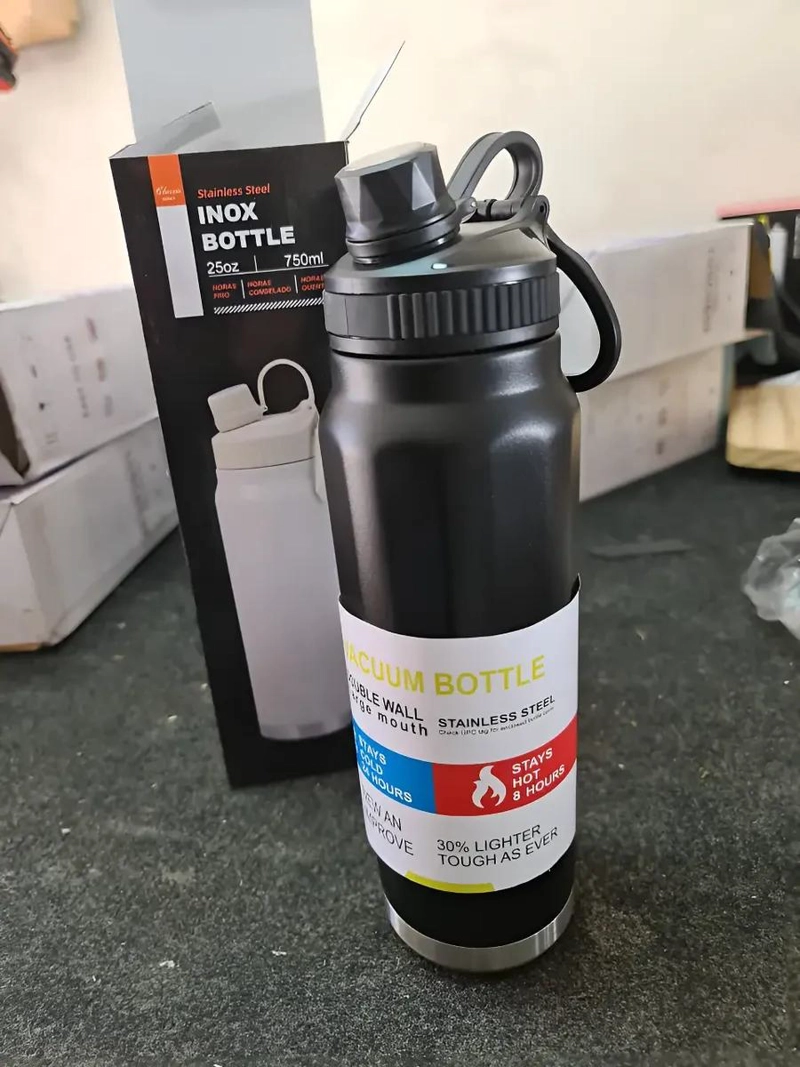 BOTELLA TE RMICA DE ACERO INOXIDABLE PARA AGUA 750 ML - 1