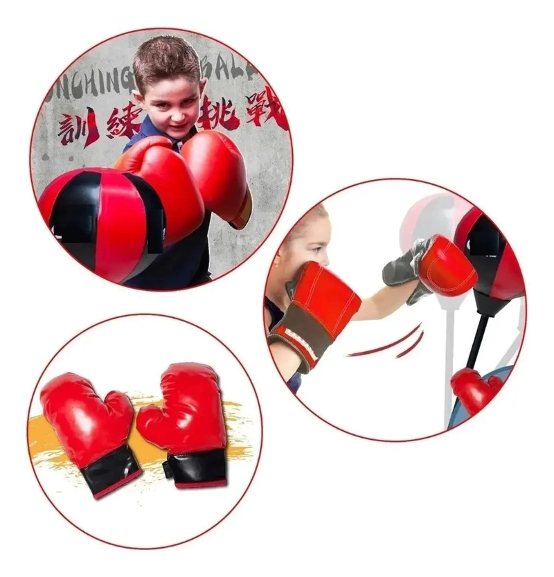 SET DE GUANTES DE BOXEO PARA NIÑOS CON DISEÑO ERGONOMICO Y MATERIAL RESISTENTE - 4