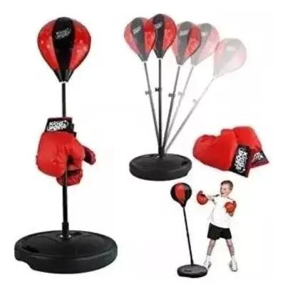 SET DE BOXEO CON GUANTES Y PELOTA DE ENTRENAMIENTO AJUSTABLE PARA NIÑOS - 2
