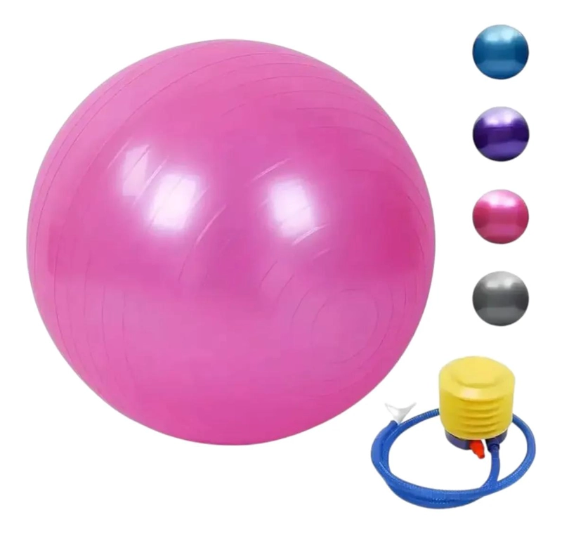PELOTA DE YOGA DE 75 CM CON BOMBA PARA EJERCICIO Y PREPARTO - 1