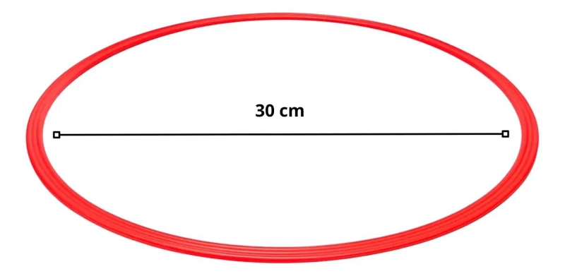 SET DE 10 AROS DE AGILIDAD DE 30 CM PARA ENTRENAMIENTO DEPORTIVO - 4