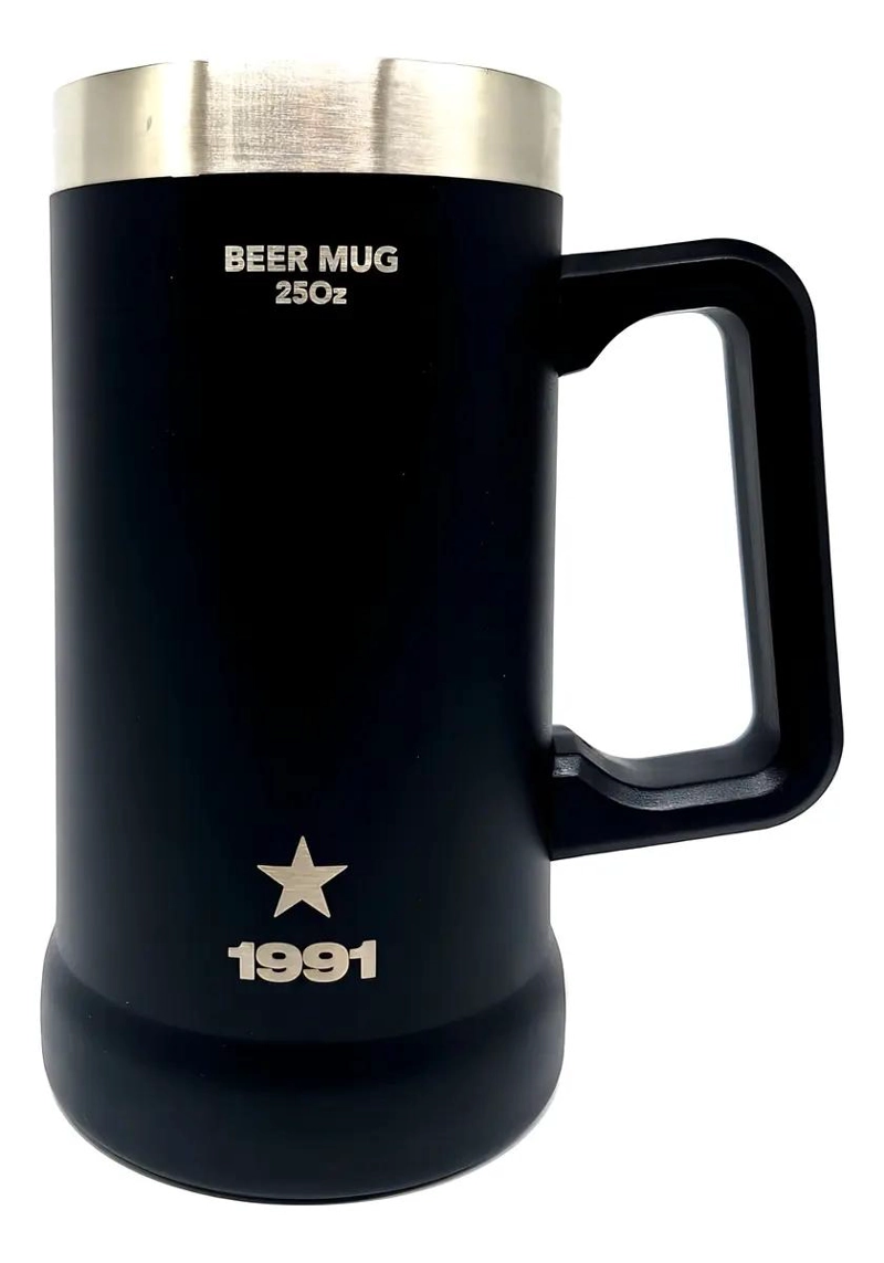 VASO PARA CERVEZA TIPO MUG DE ACERO INOXIDABLE 750 ML - 2