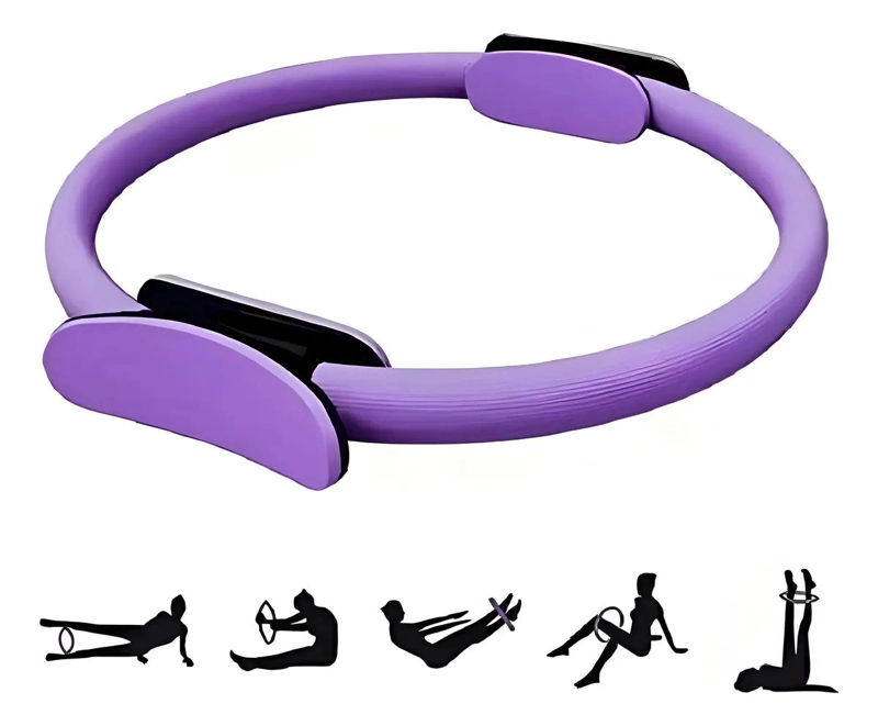 ARO DE PILATES PARA FITNESS Y TONIFICACION EN COLOR MORADO - 2