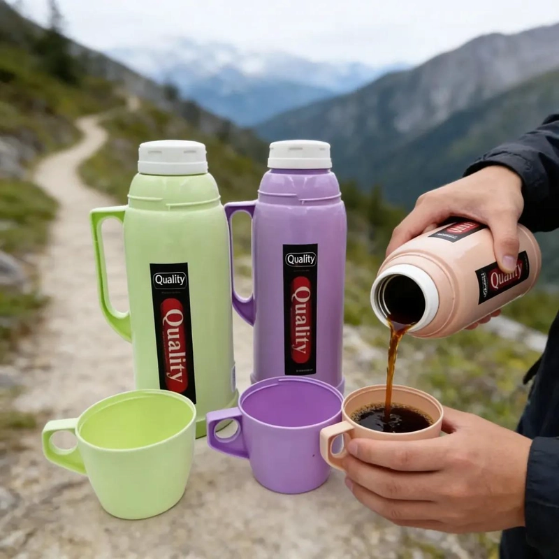 TERMO DE ACERO INOXIDABLE CON CAPACIDAD DE 1 LITRO PARA BEBIDAS - 2