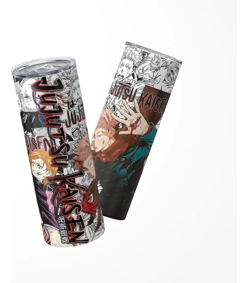 VASO TE RMICO DE ACERO INOXIDABLE 600ML CON DISEÑO DE PERSONAJES DE ANIME - 1