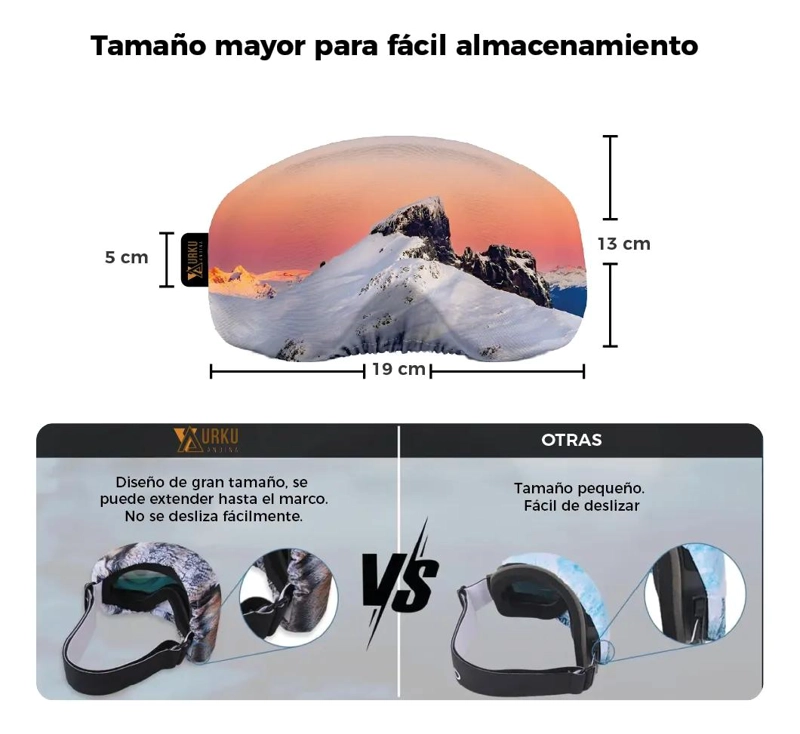FUNDA PROTECTORA DE MICROFIBRA PARA ANTIPARRAS IDEAL PARA DEPORTES DE INVIERNO Y - 4
