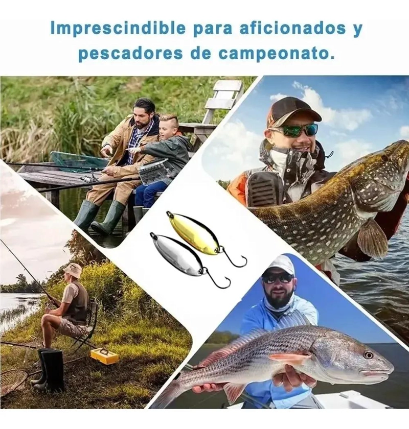 SET DE 127 SEÑUELOS VARIADOS PARA PESCA EN RIO CON ACCESORIOS - 3