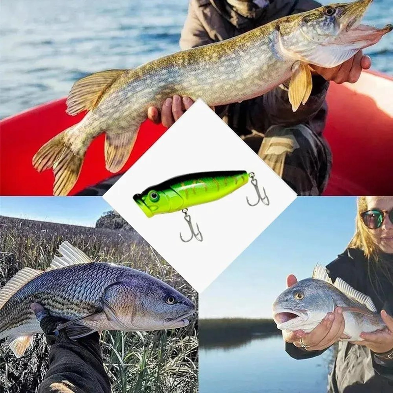 SET DE 127 SEÑUELOS VARIADOS PARA PESCA EN RIO CON ACCESORIOS - 4