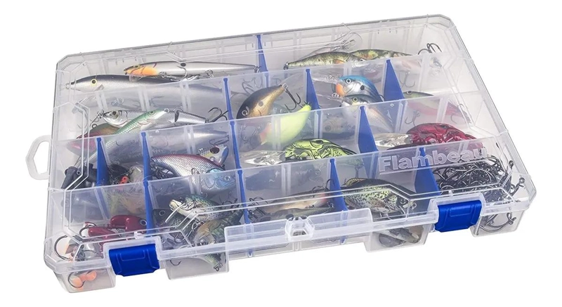CAJA ORGANIZADORA PARA SEÑUELOS CON 36 COMPARTIMENTOS Y SEPARADORES AJUSTABLES - 2