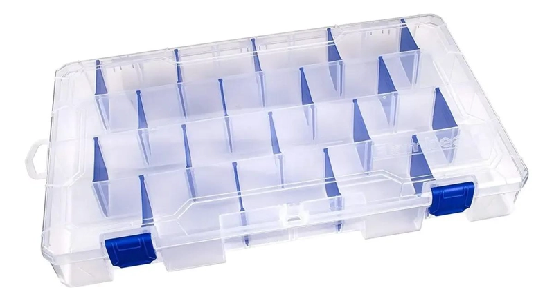 CAJA ORGANIZADORA PARA SEÑUELOS CON 36 COMPARTIMENTOS Y SEPARADORES AJUSTABLES - 3