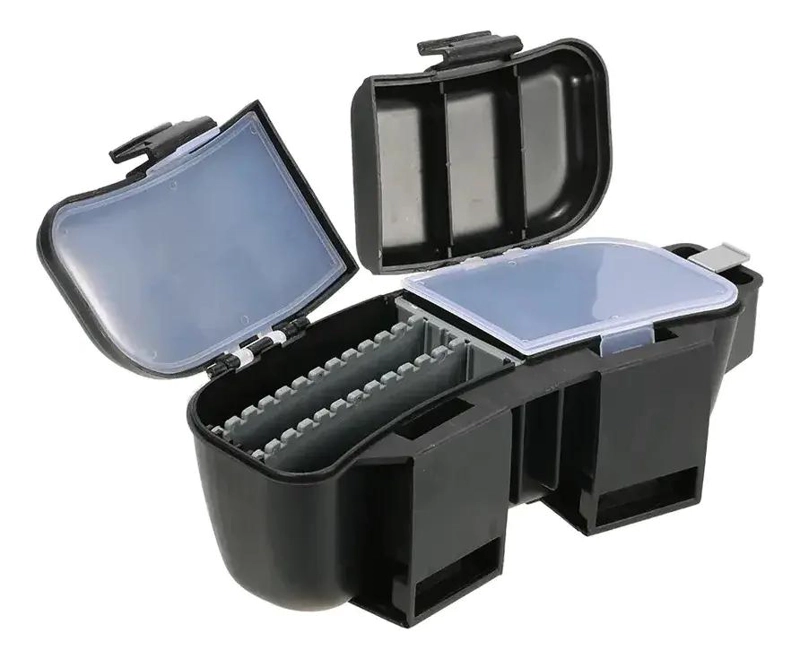 CINTURON CON ESTUCHE PARA ALMACENAMIENTO DE ANZUELOS Y CARNADAS - 1