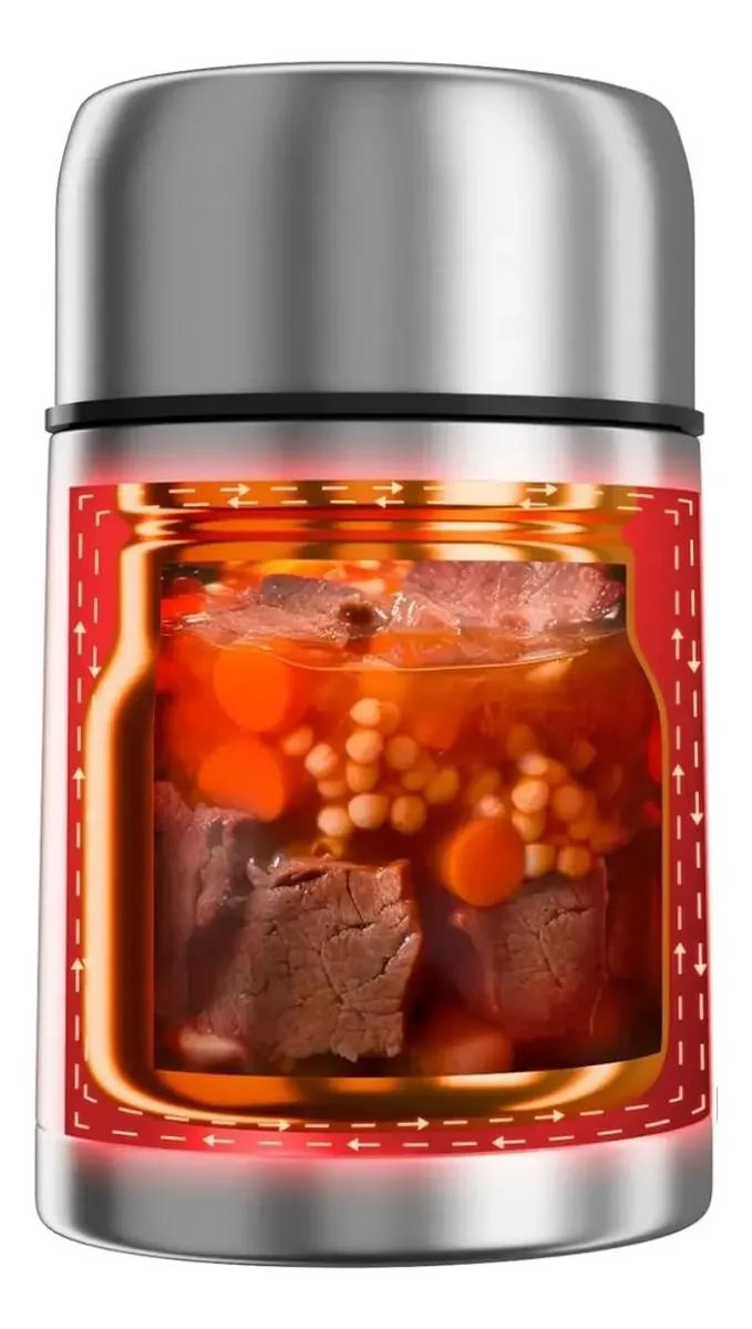 TERMO PARA ALIMENTOS CON CAPACIDAD DE 500 ML Y DISEÑO COMPACTO - 3