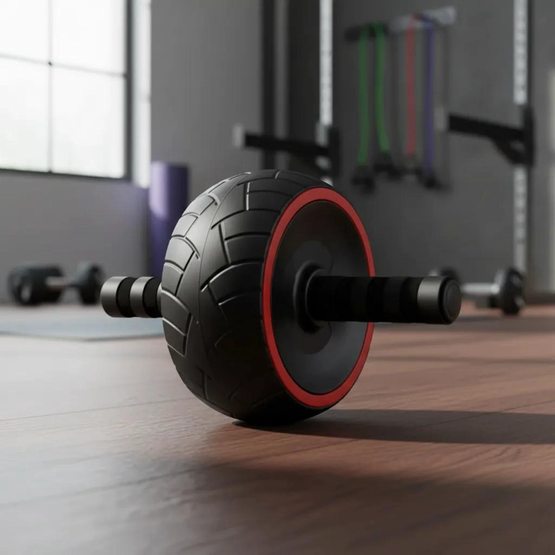 RUEDA PARA ENTRENAMIENTO ABDOMINAL CON MINI ALFOMBRA INCLUIDA - 3