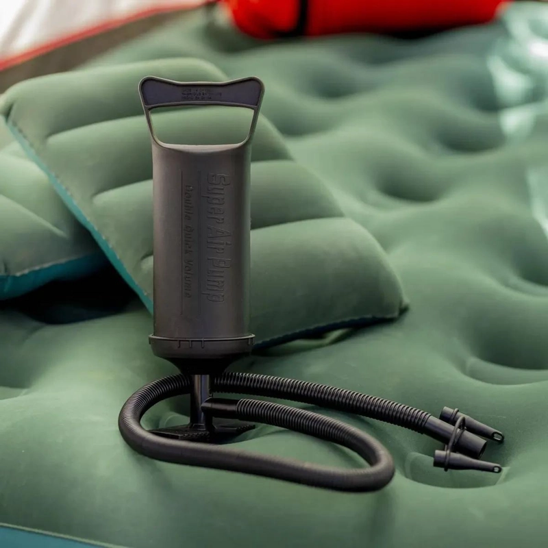 COLCHON INFLABLE INDIVIDUAL CON ALMOHADA E INFLADOR PARA CAMPING - 3