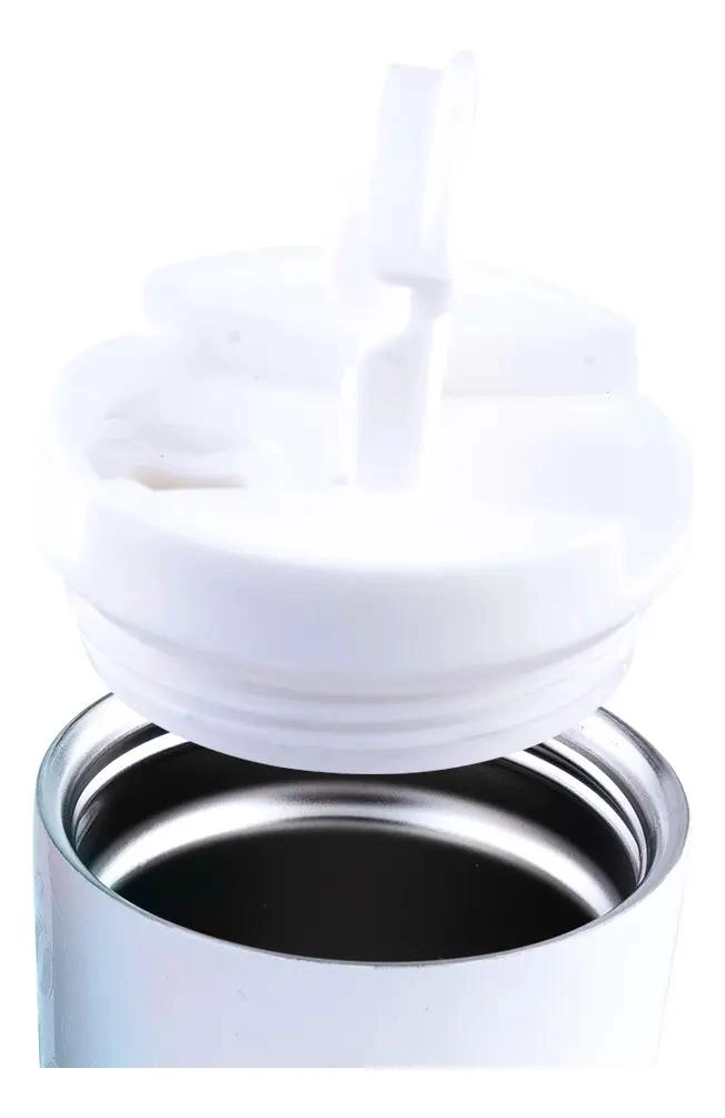 VASO TE RMICO BLANCO PARA BEBIDAS DE 400 ML CON TAPA SEGURA - 2
