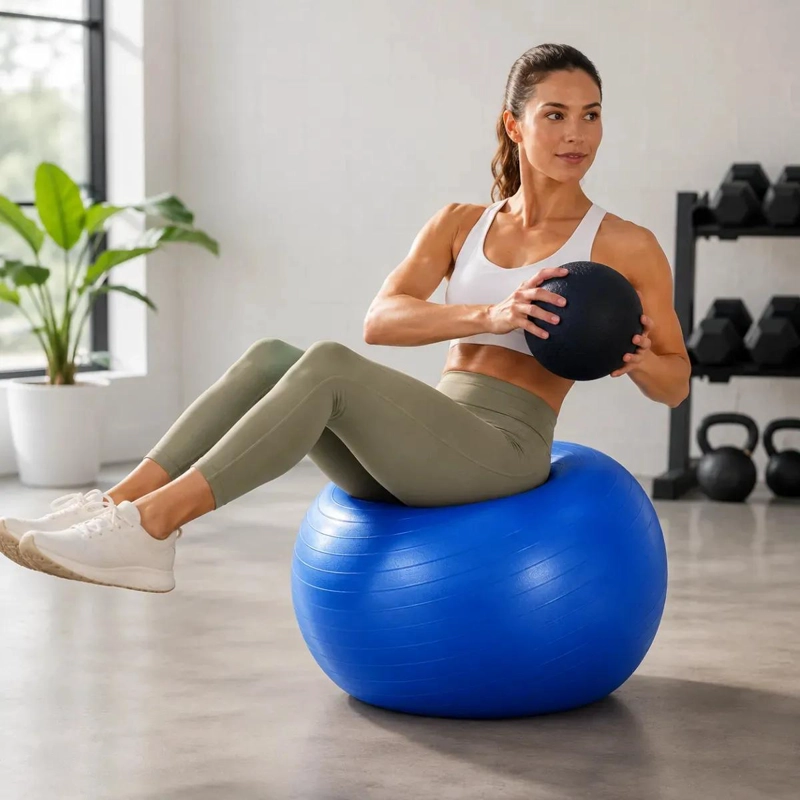 PELOTA DE EJERCICIO PARA YOGA Y PILATES DE 75 CM PARA REHABILITACION - 1