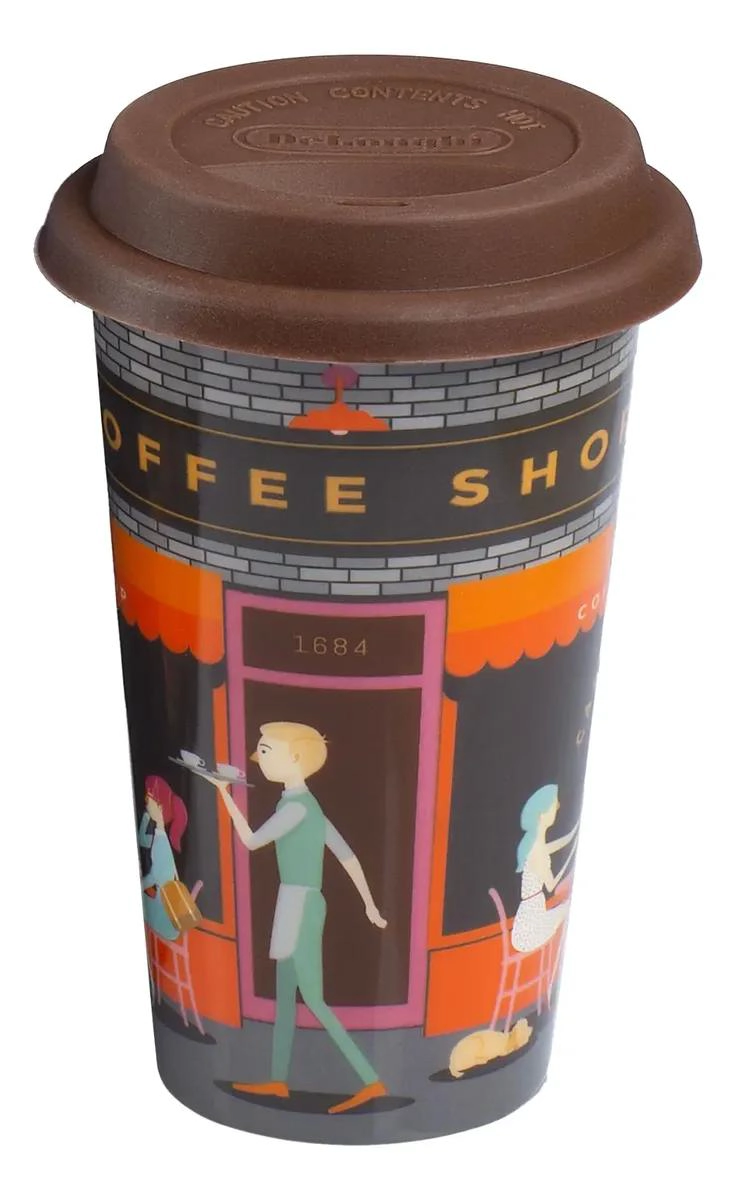 TAZA DE CERAMICA PARA BEBIDAS CALIENTES CON DISEÑO CLASICO - 1