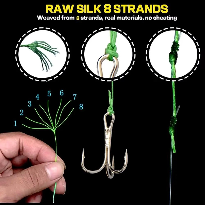 HILO MULTIFILAMENTO DE PESCA 0.23 MM CON 300 METROS Y 8 HEBRAS - 1