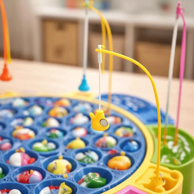 JUEGO DE PESCA ELE CTRICO PARA NIÑOS CON MUSICA Y 4 JUGADORES - 4