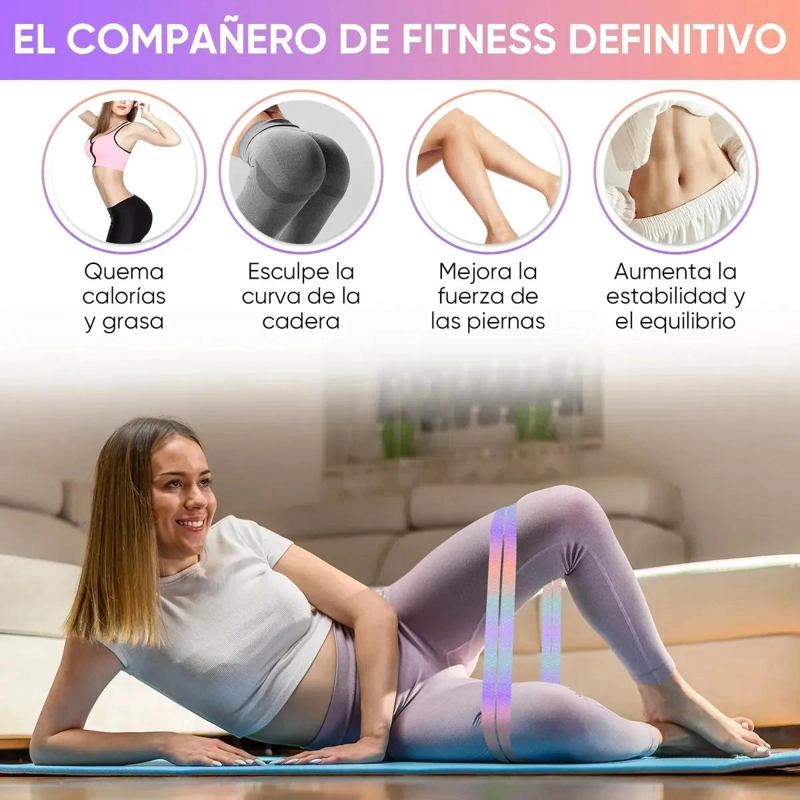 SET DE 3 BANDAS ELASTICAS DE RESISTENCIA PARA ENTRENAMIENTO Y FITNESS - 5