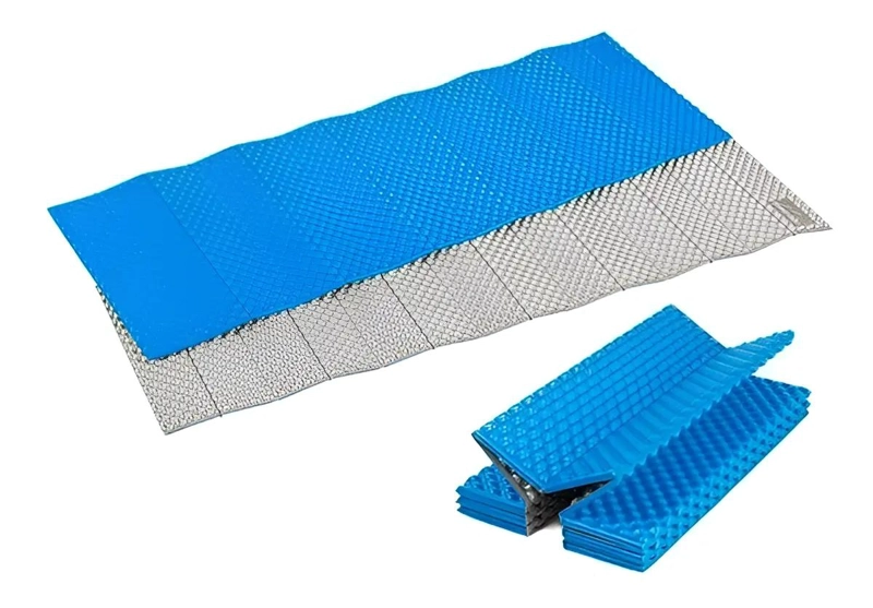COLCHONETA INFLABLE PLEGABLE PARA CAMPING 1.88M X 60CM COLOR AZUL - 1