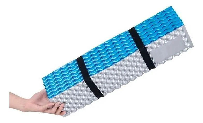 COLCHONETA INFLABLE PLEGABLE PARA CAMPING 1.88M X 60CM COLOR AZUL - 3