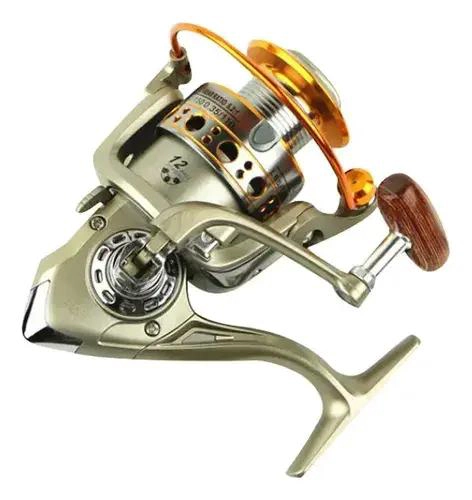 CARRETE GIRATORIO PARA PESCA MODELO SERIE 4000 CON DISEÑO ROBUSTO - 1
