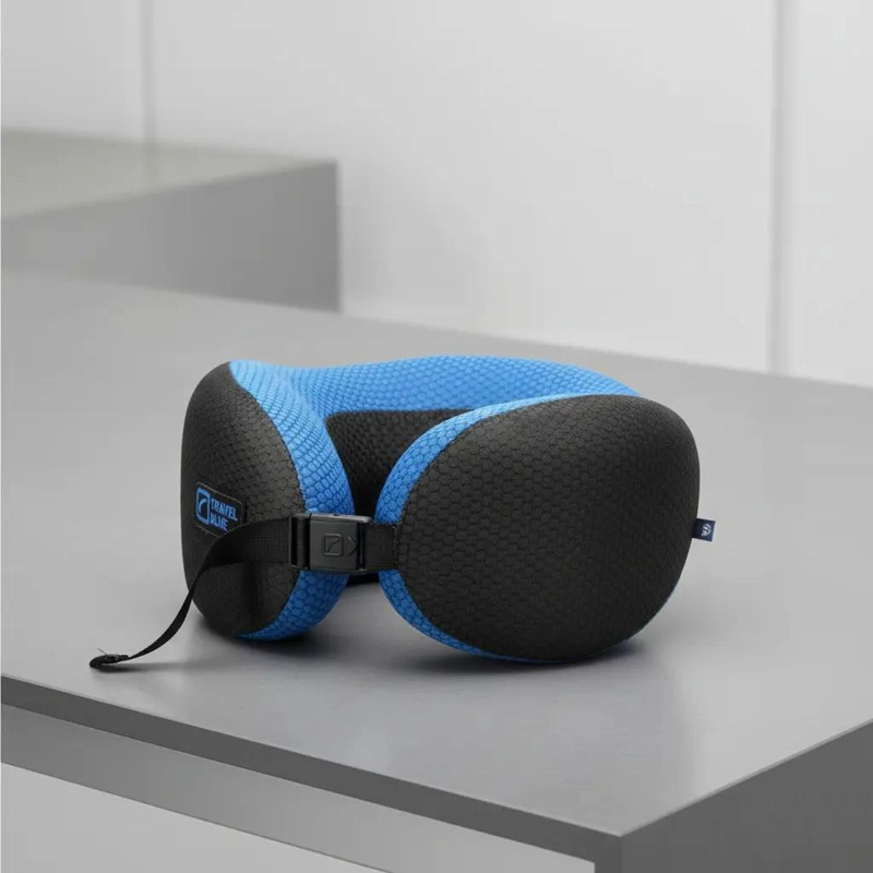 ALMOHADA ERGONOMICA PARA CUELLO CON ESPUMA VISCOELASTICA PARA VIAJES - 1