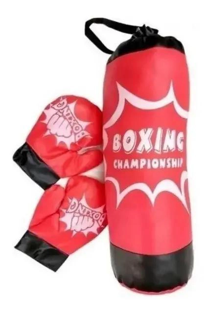 SET DE SACO DE BOXEO PARA NIÑOS CON GUANTES PARA DEPORTE Y JUEGO - 2