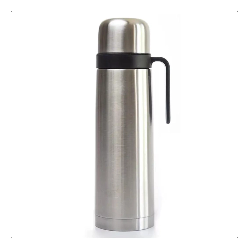 TERMO PARA MATE CON MEDIA MANIJA Y PICO CEBADOR DE ACERO INOXIDABLE 1 LITRO - 5