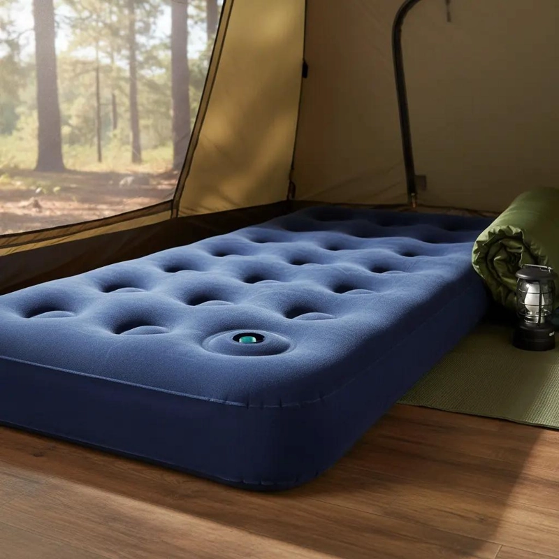 COLCHON INFLABLE DOBLE CON INFLADOR INTEGRADO PARA MAYOR COMODIDAD - 3