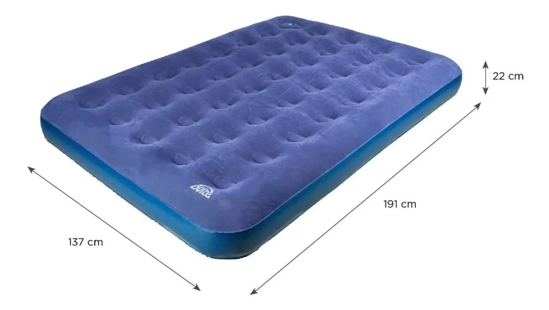 COLCHON INFLABLE DOBLE CON INFLADOR INTEGRADO PARA MAYOR COMODIDAD - 4