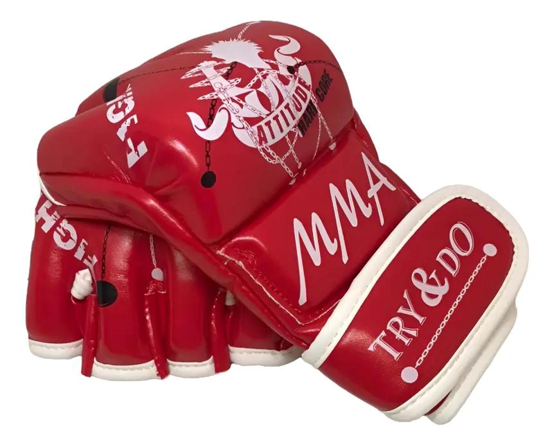 GUANTES DE ENTRENAMIENTO PARA TAEKWONDO COLOR ROJO TALLA M - 1