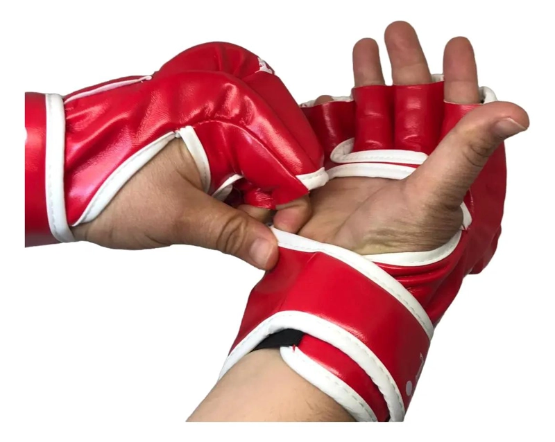 GUANTES DE ENTRENAMIENTO PARA TAEKWONDO COLOR ROJO TALLA M - 2