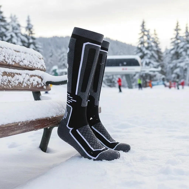 CALCETINES TE RMICOS LARGOS PARA ESQUI Y SNOWBOARD UNISEX CONFORTABLES - 1
