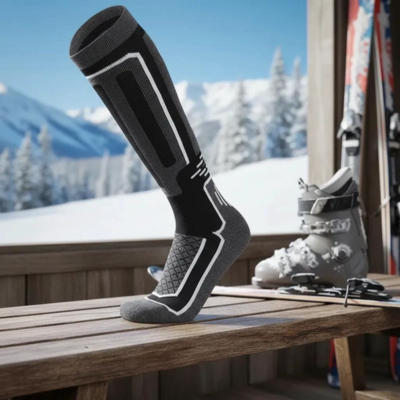CALCETINES TE RMICOS LARGOS PARA ESQUI Y SNOWBOARD UNISEX CONFORTABLES - 2