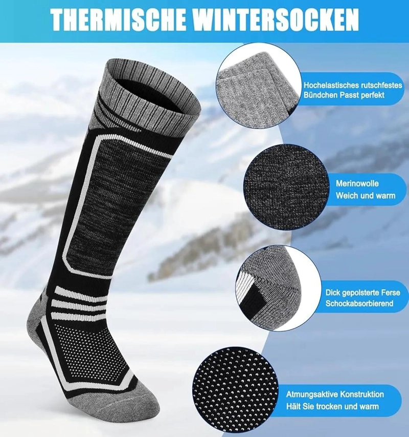 CALCETINES TE RMICOS LARGOS PARA ESQUI Y SNOWBOARD UNISEX CONFORTABLES - 5