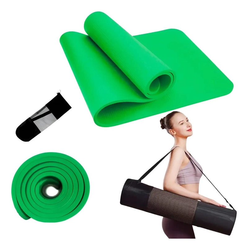 ALFOMBRA PARA YOGA CON ESPESOR DE 10MM EXTRA RESISTENTE Y GRUESA - 1