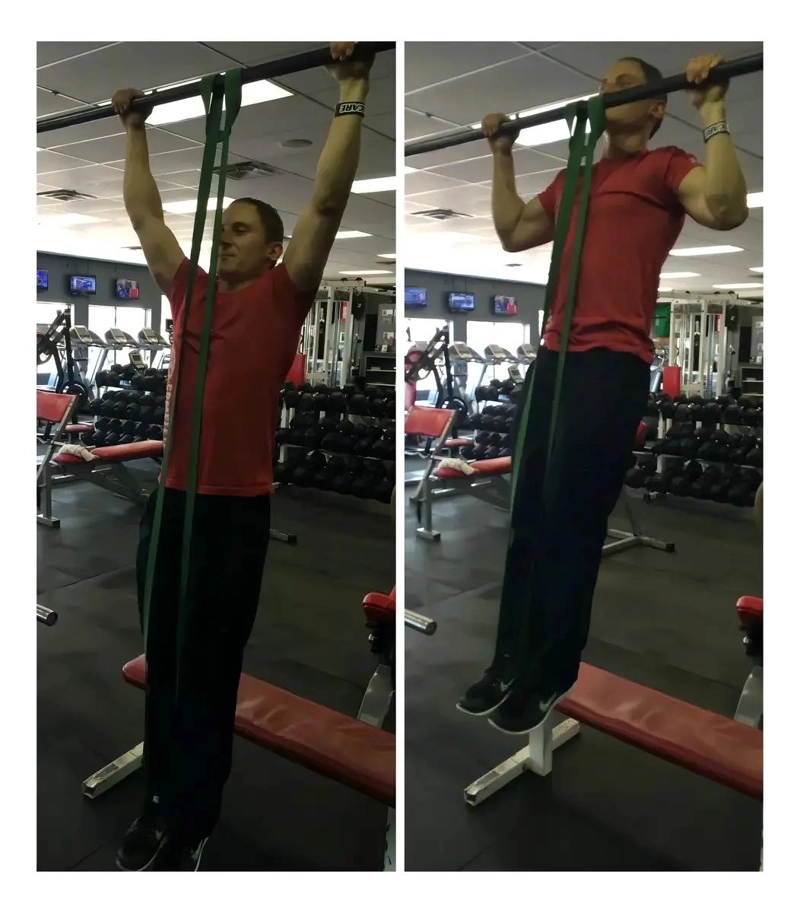 BANDA ELASTICA ROJA DE RESISTENCIA 35 LIBRAS PARA ENTRENAMIENTO Y CROSSFIT - 3