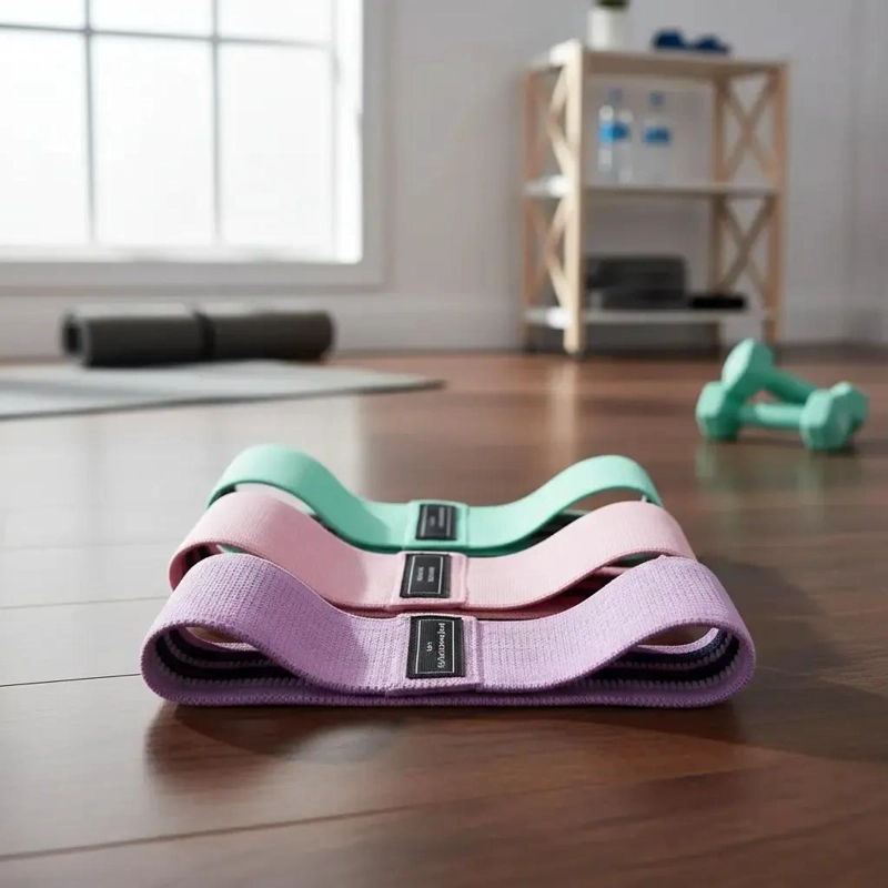 SET DE 3 BANDAS ELASTICAS PARA EJERCICIO CON DIFERENTES NIVELES DE RESISTENCIA - 3