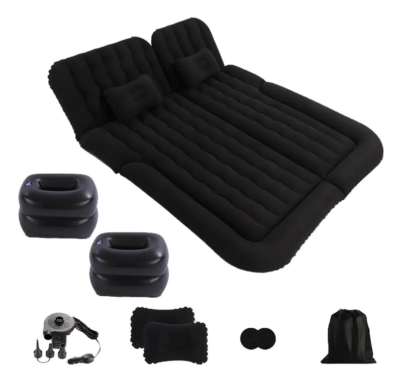 COLCHON INFLABLE PARA AUTOMOVIL CON COMPRESOR Y DOS ALMOHADAS INCLUIDAS - 5