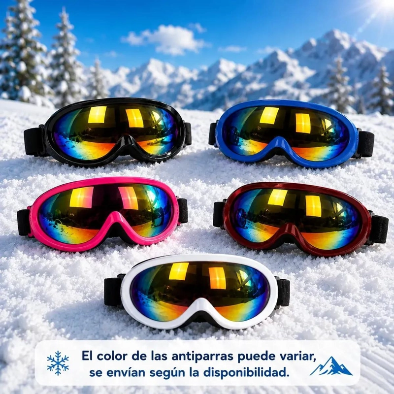 GUANTES MITONES IMPERMEABLES PARA NIEVE NIÑOS CON ANTIPARRAS - 3