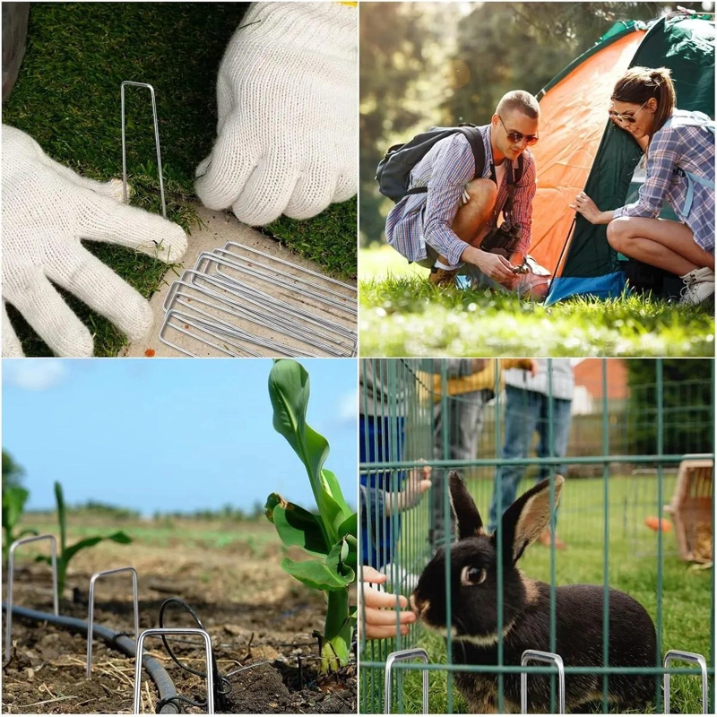 SET DE 50 GRAPAS Y JUNTAS PARA ESTACAS DE JARDIN Y CE SPED - 2